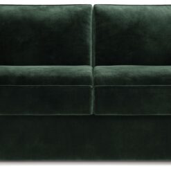 Jay-Be Slim Velvet 3 Seater Sofa Bed - Dark Green