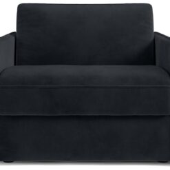 Jay-Be Slim Velvet Cuddle Chair Sofa Bed - Charcoal