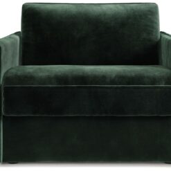 Jay-Be Slim Velvet Cuddle Chair Sofa Bed - Dark Green