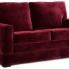 Jay-Be Urban Velvet 2 Seater Sofa Bed - Burgundy