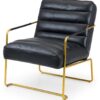 Julian Bowen Giorgio Faux Leather Accent Chair - Black