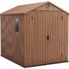 Keter Darwin Apex Outdoor Garden Storage Shed 6 x 8ft -Brown