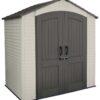 Lifetime Plastic Outdoor Storage Shed - 7 x 4.5ft