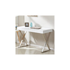 Mayline High Gloss Laptop Desk In White