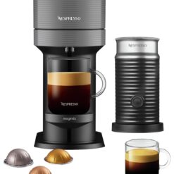 Nespresso Vertuo Next Pod Coffee Machine Bundle Magimix Grey