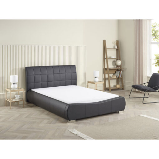 Ormes Faux Leather Upholstered Bed Frame