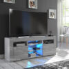 Puzzo Grey TV Stand for TVs up to 55in with Blue LED Lights