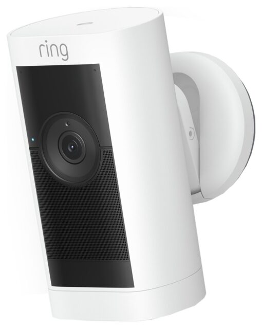 Ring Stick Up Cam Pro Battery Security Camera - White