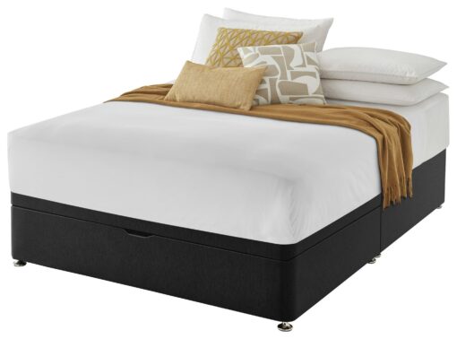 Silentnight Small Double Half Ottoman Bed Base - Charcoal