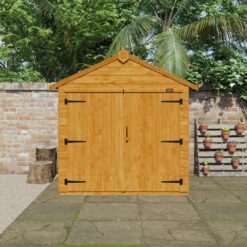 TigerFlex® Modular Buildings 4 ft. W x 6 ft. D Solid Wood Shiplap Apex Bike Shed