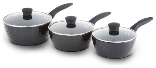 Tower 3 Piece Non Stick Aluminium Pan Set