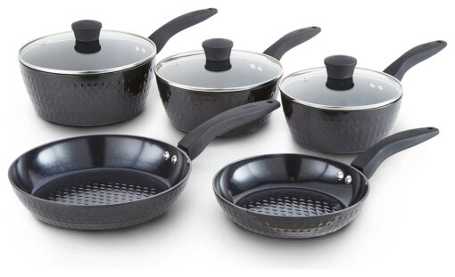 Tower 5 Piece Non Stick Aluminium Pan Set