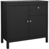 Tvilum Madrid 2 Door 1 Drawer Sideboard - Black