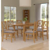 Waverly 6 - Person Extendable Solid Oak Dining Set