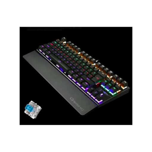 (White) 87 Keys Gaming Keyboard Mechanical Feel Gamer