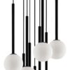 houseof Metal&Glass 9 Light Cluster Ceiling Light - Charcoal