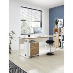 3 Piece Rectangular Writing Desk Office Set