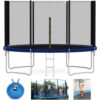 (8 FT) MCC Heavy Duty 6FT 8FT 10FT 12FT 14FT Outdoor Trampoline with Enclosure Net for Kids Spring Cover Ladder FREE Space Hopper