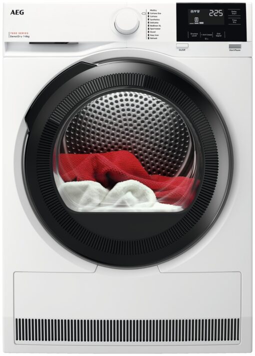 AEG TR718L4B 8KG Heat Pump Tumble Dryer - White