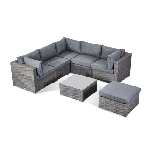 Arencibia 6 Seater Rattan Corner Sofa Set