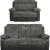 Argos Home Bradley 2 & 3 Seater Recliner Sofa - Charcoal