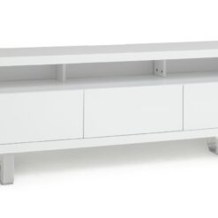 Argos Home Sleigh 2 Door 1 Drawer TV Unit - White Gloss