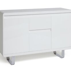 Argos Home Sleigh 3 Door 1 Drawer Sideboard - White Gloss