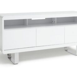 Argos Home Sleigh TV Unit - White Gloss