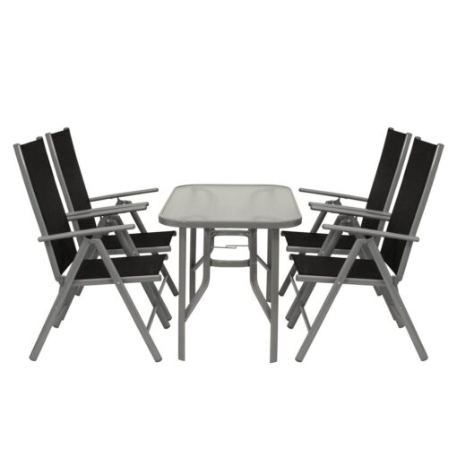 Ariock Folding Dining Set with 4 Chairs