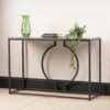 Ashwina 120cm Rectangular Console Table for Living Room Furniture, Modern Metal Hallway Table