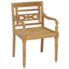 Batavia Stacking Teak Patio Dining Armchair