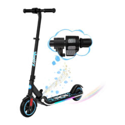(Black) RCB R11 Electric Scooter for Kids, 150W Motor