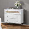 Burslem Wide 3 Drawer Pine Solid Wood Sideboard