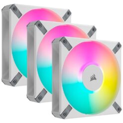 CORSAIR AF120 RGB ELITE 120mm PC Case Fan Pack of 3 - Clear