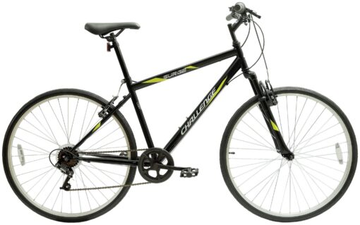 Challenge 28 inch Wheel Size Mens Hybrid Bike - Black