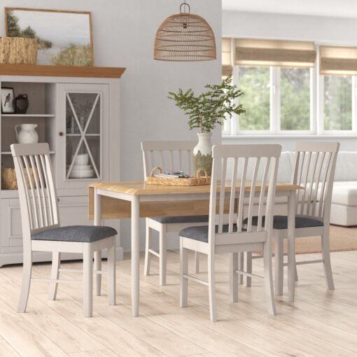 Deerfiled Permian Drop Leaf Solid Oak Dining Set