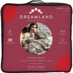 Dreamland Luxury Faux Fur Husky Heated Throw - Large