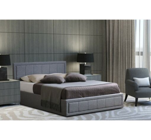 Dwaine Upholstered Ottoman Bed with Mattress