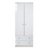 Fully Assembled Lumiere 2 Door Wardrobe