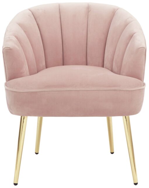 GFW Pettine Fabric Accent Chair - Blush Pink