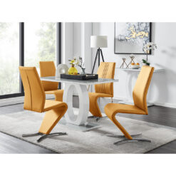 Giovani Dining Set with 4 Chairs