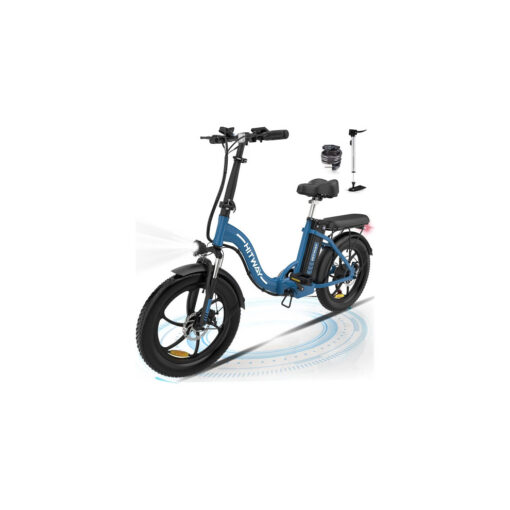 HITWAY BK6S Electric Folding Bike: 20" Fat Tyre, 11.2Ah 250W 36V, Range 35-90km