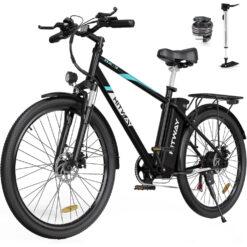 HITWAY Electric Bike, 26" Ebikes, up 55-80KM Citybike MT Bicycle