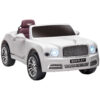 HOMCOM Bentley Mulsanne Licensed Kids Electric Ride-On Car w/ Remote - White