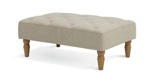 Habitat Barnwell Fabric Footstool - Natural