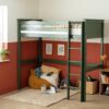 Habitat Brooklyn High Sleeper Bed Frame - Green