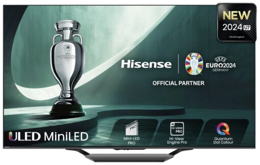 Hisense 75 In 75U7NQTUK Smart 4K UHD HDR Mini LED Freely TV