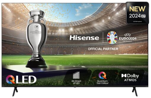 Hisense 85 Inch 85E7NQTUK Smart 4K UHD HDR QLED Freely TV