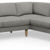 Hutch Fabric Curve Arm 7 Seater Corner Sofa - Dove Grey