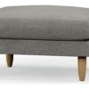 Hutch Fabric Footstool - Dove Grey